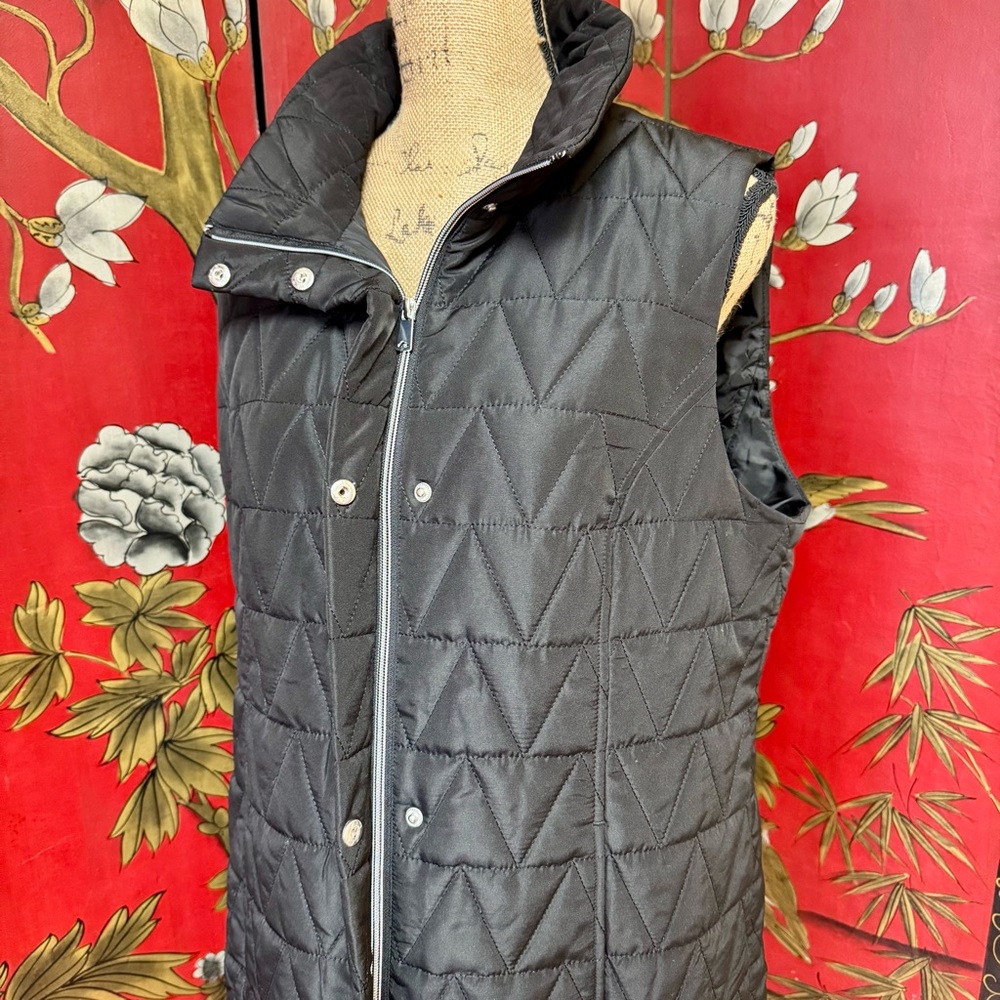 Women’s “Christopher & Banks” Zip-up Button Vest | #P13